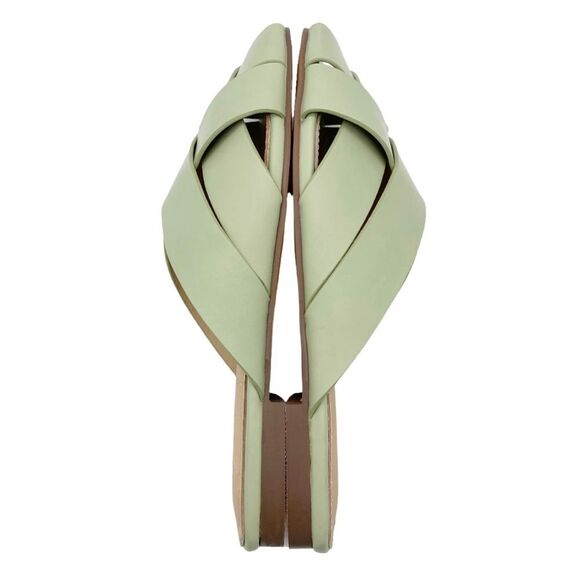 NEW Mi.iM Reece Woven Leather Mint Green Pistachio Open Toe Slide Size 7.5 NWOB - Picture 11 of 16